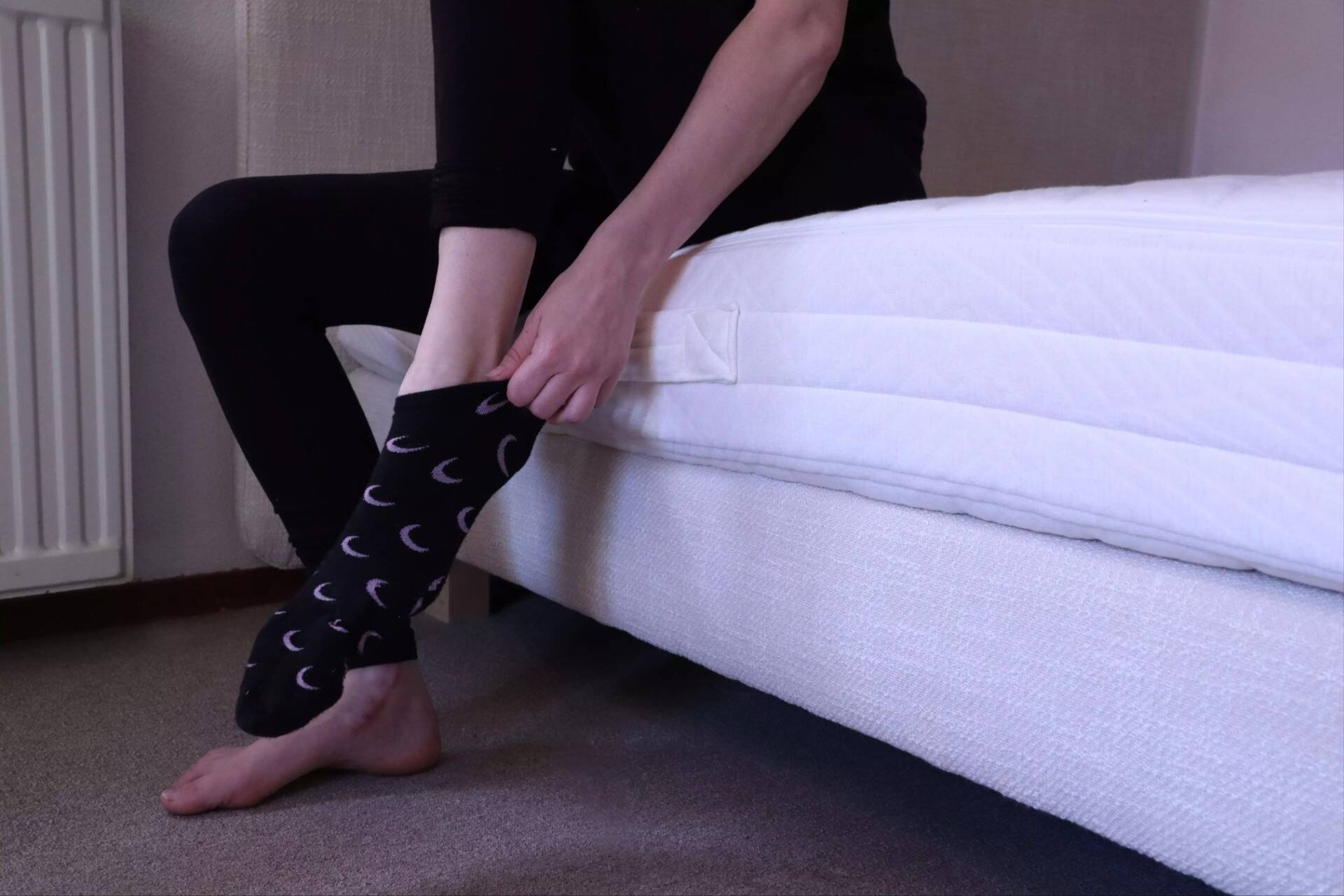 sokken aantrekken tuur original matras